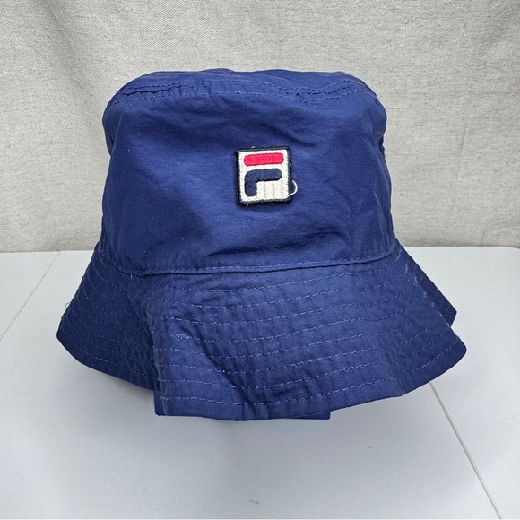Vintage Fila Bucket Hat in blue size Large - Picture 1 of 9